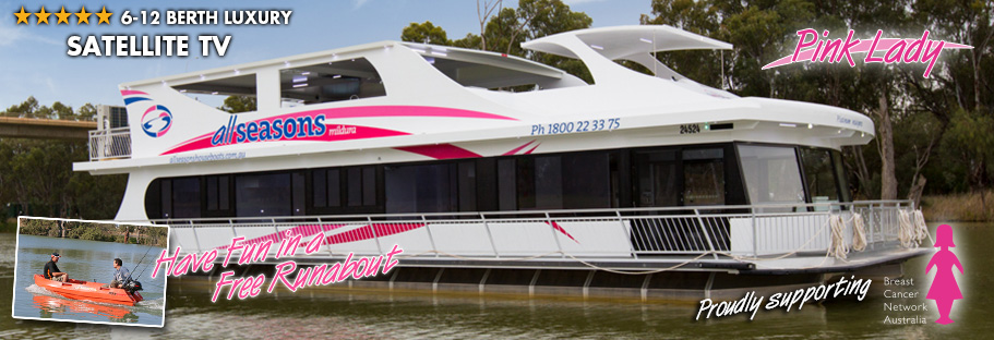 Platinum Indulgence - Pink Lady - All Seasons Houseboats Mildura